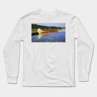 Radisson and Groseilliers by Frederic Remington Long Sleeve T-Shirt